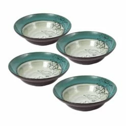 New 👏 Gourmet Basics® Song Bird Set of 4 Soup Cereal Bowls 🔥