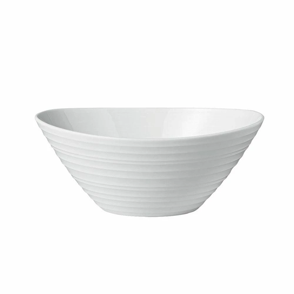 Budget 👏 Mikasa® Swirl Bone Vegetable Bowl and Serve Platter Set ✨ - Image 5