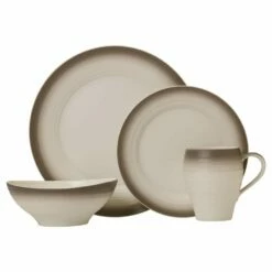 Flash Sale 🔔 Mikasa® Swirl Ombre Mocha 4 Piece Place Setting 😉