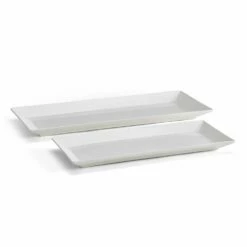 Deals 😍 Mikasa® Trellis White Set of 2 Bread Trays ❤️