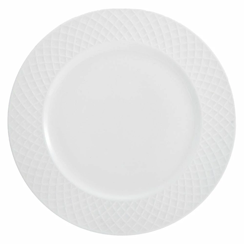 Best Pirce ✨ Mikasa® Trellis White Set of 4 Dinner Plates 🌟 - Image 5