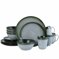 Buy 👍 Mikasa® Willa Green 16 Piece Dinnerware Set, Service for 4 🧨
