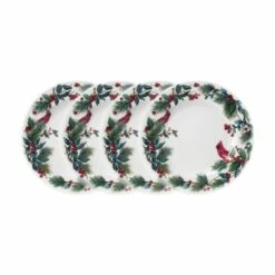 Cheapest 😉 Mikasa® Winter Cardinal Set of 4 Salad Plates 👍