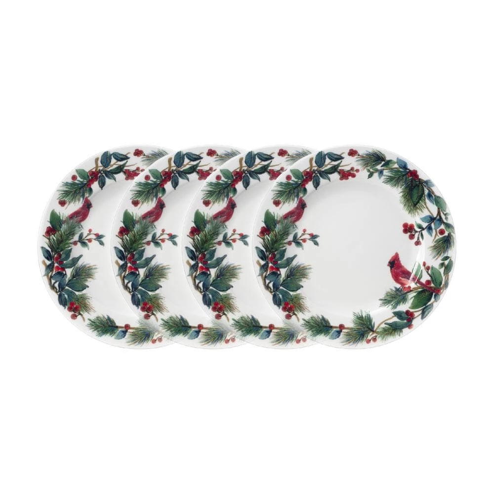 Cheapest 😉 Mikasa® Winter Cardinal Set of 4 Salad Plates 👍